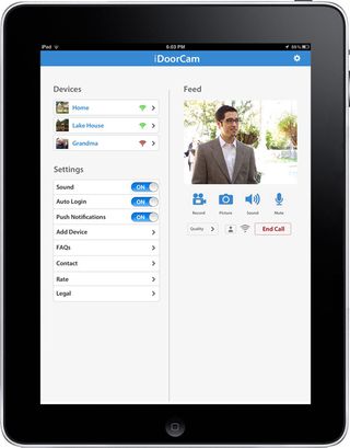 IDoorCam iPad app